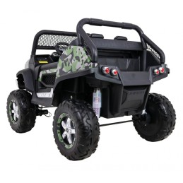 Mercedes Benz Unimog dla dzieci Lakier Moro + Napęd 4x4 + Pilot + Bagażnik + Wolny Start + Radio MP3 + LED