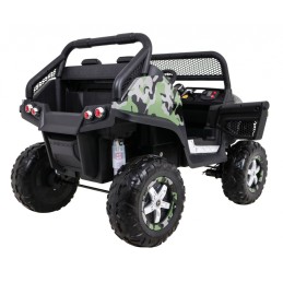 Mercedes Benz Unimog dla dzieci Lakier Moro + Napęd 4x4 + Pilot + Bagażnik + Wolny Start + Radio MP3 + LED