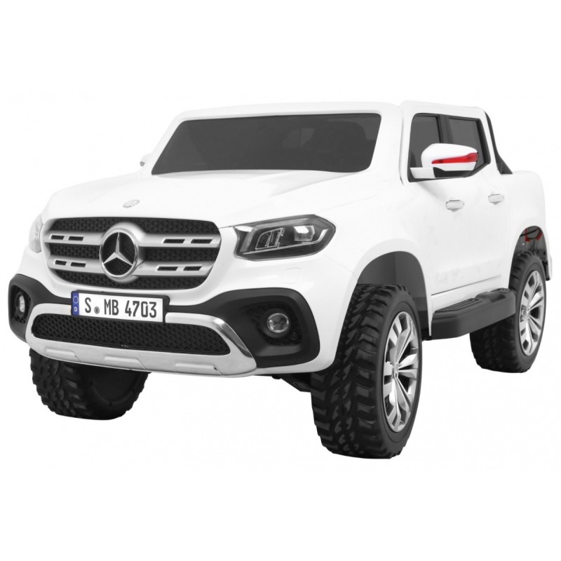 Mercedes Benz X-Class dla dzieci Biały Pickup + Pilot + Napęd 4x4
