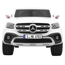 Mercedes Benz X-Class dla dzieci Biały Pickup + Pilot + Napęd 4x4