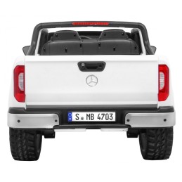 Mercedes Benz X-Class dla dzieci Biały Pickup + Pilot + Napęd 4x4
