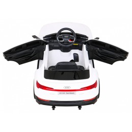 Audi E-Tron Sportback dla dzieci Biały + Pilot + Napęd 4x4 + Wolny Start + Radio MP3 + LED