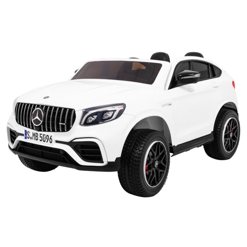 Auto Mercedes GLC 63S dla dzieci Biały SUV + Napęd 4x4