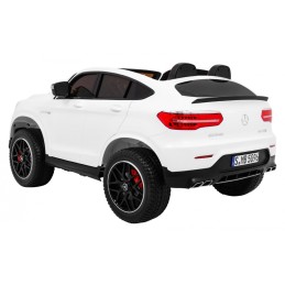 Auto Mercedes GLC 63S dla dzieci Biały SUV + Napęd 4x4