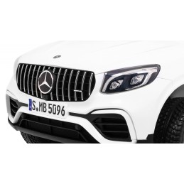 Auto Mercedes GLC 63S dla dzieci Biały SUV + Napęd 4x4