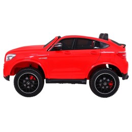 Auto Mercedes GLC 63S dla dzieci Czerwony Suv + Napęd 4x4