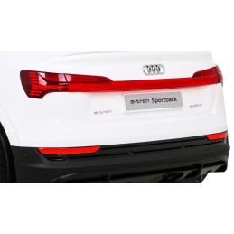 Audi E-Tron Sportback dla dzieci Biały + Pilot + Napęd 4x4 + Wolny Start + Radio MP3 + LED