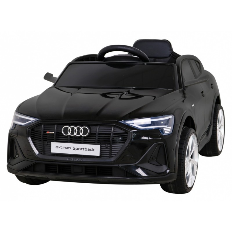Audi E-Tron Sportback dla dzieci Czarny + Pilot + Napęd 4x4 + Wolny Start + Radio MP3 + LED