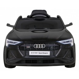 Audi E-Tron Sportback dla dzieci Czarny + Pilot + Napęd 4x4 + Wolny Start + Radio MP3 + LED