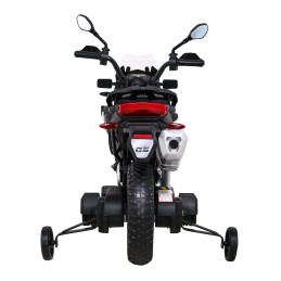 Motor BMW F850 GS na akumulator dla dzieci Biały + Kółka pomocnicze + Audio LED + Wolny Start + EVA