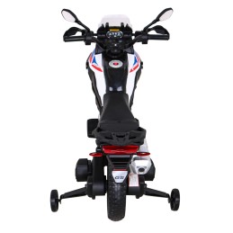 Motor BMW F850 GS na akumulator dla dzieci Biały + Kółka pomocnicze + Audio LED + Wolny Start + EVA
