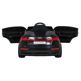 Audi E-Tron Sportback dla dzieci Czarny + Pilot + Napęd 4x4 + Wolny Start + Radio MP3 + LED