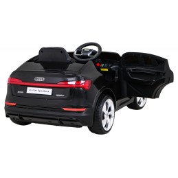 Audi E-Tron Sportback dla dzieci Czarny + Pilot + Napęd 4x4 + Wolny Start + Radio MP3 + LED