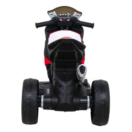 Motor BMW HP4 na akumulator dla dzieci Czerwony + 3 Koła + LED + MP3 USB + Ekoskóra