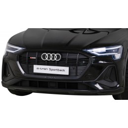 Audi E-Tron Sportback dla dzieci Czarny + Pilot + Napęd 4x4 + Wolny Start + Radio MP3 + LED
