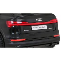 Audi E-Tron Sportback dla dzieci Czarny + Pilot + Napęd 4x4 + Wolny Start + Radio MP3 + LED