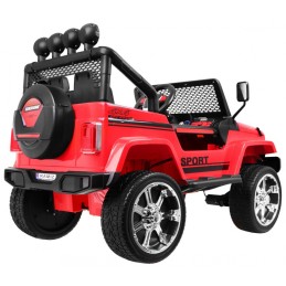 Autko terenowe Raptor Drifter Czerwony + Pilot + Napęd 4x4 + Schowek + Wolny Start + MP3 LED