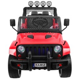 Autko terenowe Raptor Drifter Czerwony + Pilot + Napęd 4x4 + Schowek + Wolny Start + MP3 LED