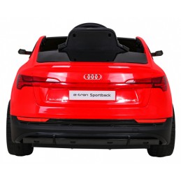 Audi E-Tron Sportback dla dzieci Czerwony + Pilot + Napęd 4x4 + Wolny Start + Radio MP3 + LED