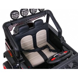 Autko terenowe Raptor Drifter Płomienie + Pilot + Napęd 4x4 + Schowek + Wolny Start + MP3 LED