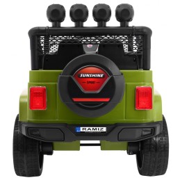 Autko terenowe Raptor Drifter Zielony + Pilot + Napęd 4x4 + Schowek + Wolny Start + MP3 LED