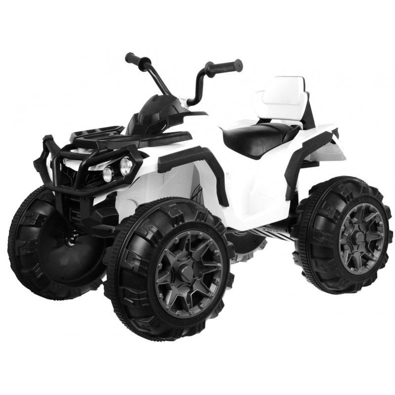 Quad ATV na akumulator dla dzieci Biały + Koła EVA + Radio MP3 + LED + Wolny Start