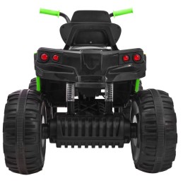 Quad ATV na akumulator dla dzieci Czarno-zielony + Koła EVA + Radio MP3 + LED + Wolny Start