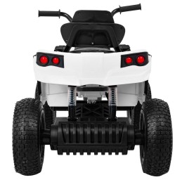 Quad ATV Air na akumulator dla dzieci Biały + Koła pompowane + Radio MP3 + Wolny Start