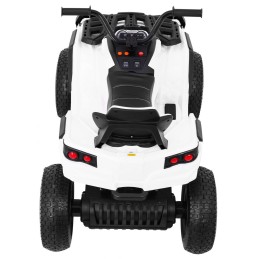 Quad ATV Air na akumulator dla dzieci Biały + Koła pompowane + Radio MP3 + Wolny Start