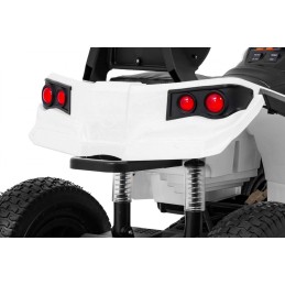 Quad ATV Air na akumulator dla dzieci Biały + Koła pompowane + Radio MP3 + Wolny Start