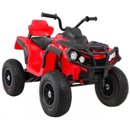 Quad ATV Air na akumulator dla dzieci Czerwony+ Koła pompowane + Radio MP3 + Wolny Start