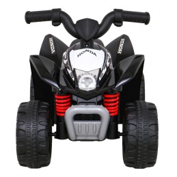 Quad Honda 250X TRX na akumulator Czarny + Klakson + LED + Ekoskóra