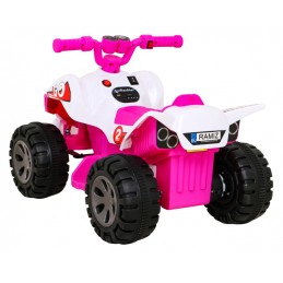 Quad The Fastest na akumulator dla dzieci Różowy + Silnik 25W