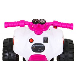 Quad The Fastest na akumulator dla dzieci Różowy + Silnik 25W