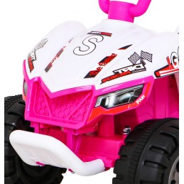 Quad The Fastest na akumulator dla dzieci Różowy + Silnik 25W