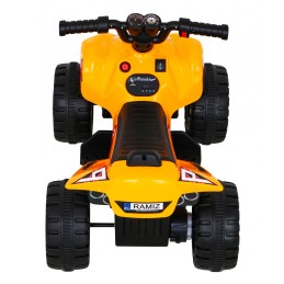 Quad The Fastest na akumulator dla dzieci Żółty + Silnik 25W