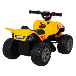Quad The Fastest na akumulator dla dzieci Żółty + Silnik 25W