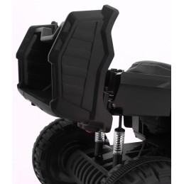 Quad XL ATV 2,4GHz na akumulator dla dzieci Czarno-Zielony + Pilot + Napęd 4x4 + Bagażnik + Wolny Start + EVA + Audio LED