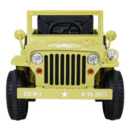 Autko Wojskowe Retro dla dzieci Beżowy + Napęd 4x4