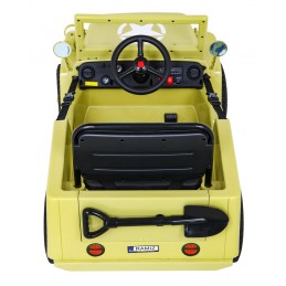 Autko Wojskowe Retro dla dzieci Beżowy + Napęd 4x4