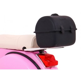 Skuter Vespa elektryczny dla dzieci Różowy + Kółka pomocnicze + Audio + Ekoskóra + EVA + Wolny Start