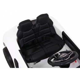 Audi R8 na akumulator dla dzieci Biały + Pilot + EVA + Wolny Start + MP3 LED