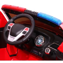 Auto SUV Straż Pożarna na akumulator dla dzieci + Syreny + Światła + Megafon + Pilot