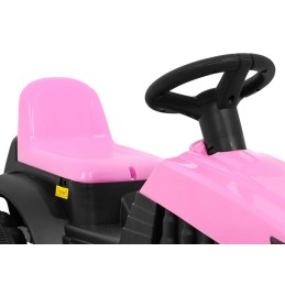 Traktor z Przyczepą Różowy