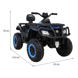 Quad XT-Speed dla dzieci Niebieski + Napęd 4x4 + EVA + Wolny Start + Radio MP3 + LED
