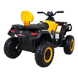 Quad XT-Speed dla dzieci Żółty + Napęd 4x4 + EVA + Wolny Start + Radio MP3 + LED
