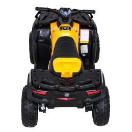 Quad XT-Speed dla dzieci Żółty + Napęd 4x4 + EVA + Wolny Start + Radio MP3 + LED