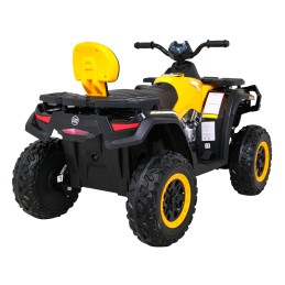 Quad XT-Speed dla dzieci Żółty + Napęd 4x4 + EVA + Wolny Start + Radio MP3 + LED