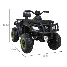 Quad XT-Speed dla dzieci Zielony + Napęd 4x4 + EVA + Wolny Start + Radio MP3 + LED