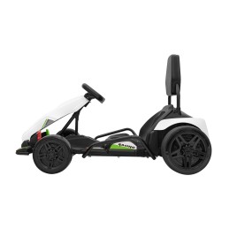 Gokart Fast 3 Drift na akumulator dla dzieci Biały + Funkcja driftu + Silniki 2x150W + Radio LED + Pasy